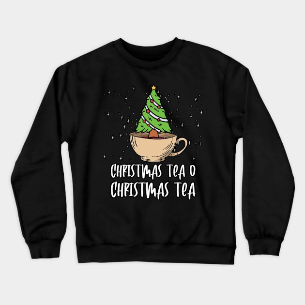 Tea Drinker Funny Christmas Gift Crewneck Sweatshirt by Anassein.os